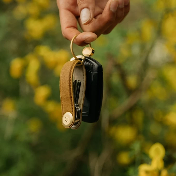 Orbitkey 2.0 Waxed Canvas Keyholder Golden Sand 3 Orbitkey 2.0 Waxed Canvas Keyholder Golden Sand - Afbeelding 3