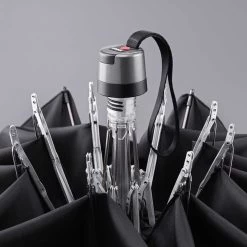 Knirps T.760 Stick Automatic Paraplu Check Black & White -Mode Tassen Winkel image 10248