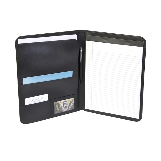 Dermata Business Kunstleer Schrijfmap A4 Zwart 2 Dermata Business Kunstleer Schrijfmap A4 Zwart - Image 2