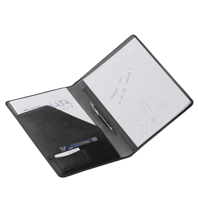 Dermata Business Leren Schrijfmap A4 Zwart 2 Dermata Business Leren Schrijfmap A4 Zwart - Image 2