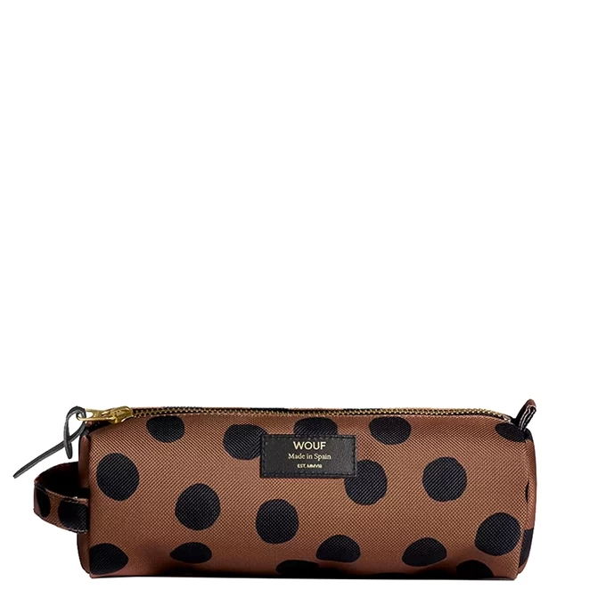 Wouf Dots School Pencil Case Camel 1 Wouf Dots School Pencil Case Camel