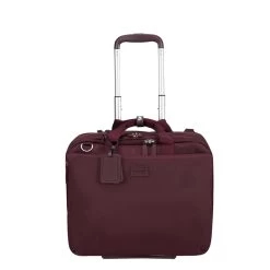 Lipault 4BIZ Rolling Tote Bordeaux