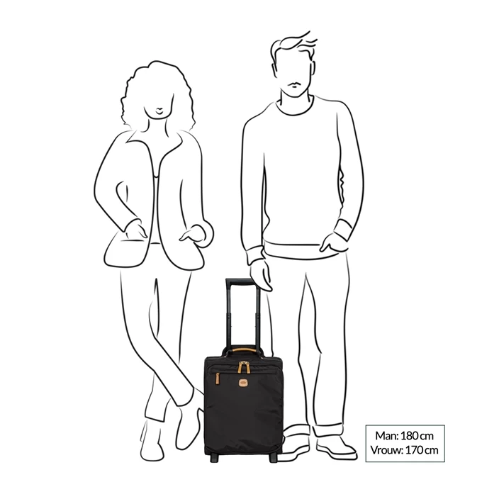 Bric's X-Travel Underseater Cabin Trolley 45 Black 2 Bric's X-Travel Underseater Cabin Trolley 45 Black - Image 2