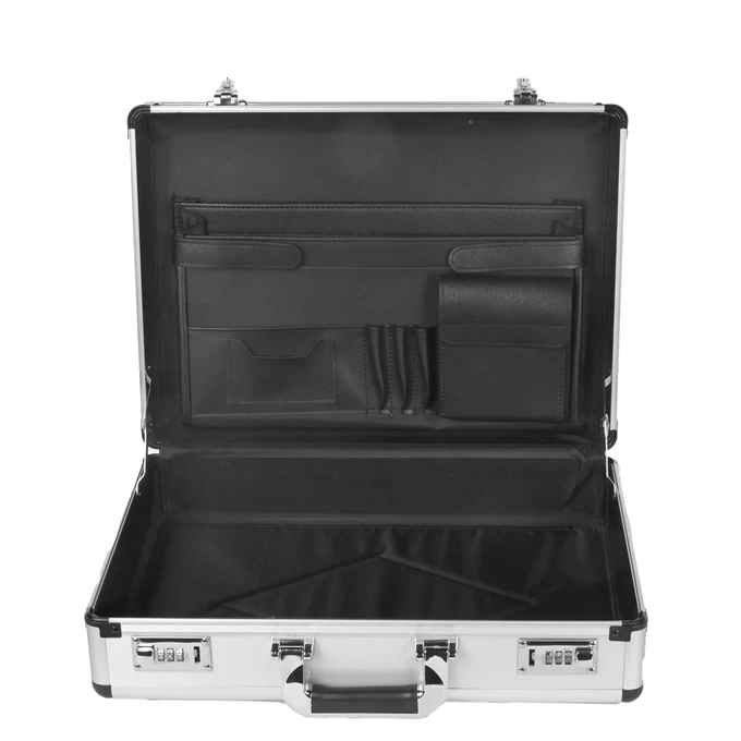 Dermata Business Attache Zilvergrijs 5 Dermata Business Attache Zilvergrijs - Image 5