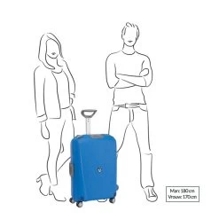 Roncato Light 4 Wiel Trolley 68 Navy Blue -Mode Tassen Winkel image 150