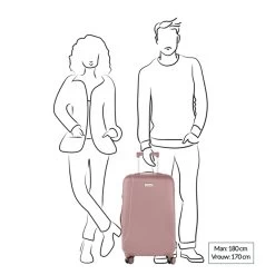 CarryOn Skyhopper Trolleyset 3pcs TSA Old Pink -Mode Tassen Winkel image 1505