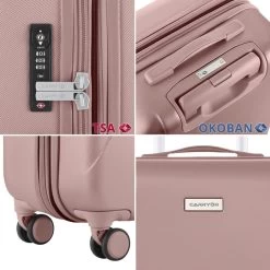 CarryOn Skyhopper Trolleyset 3pcs TSA Old Pink -Mode Tassen Winkel image 1511