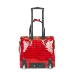 Olivia Lauren Alice Business Trolley Croco Rood -Mode Tassen Winkel image 1851