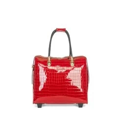 Olivia Lauren Alice Business Trolley Croco Rood -Mode Tassen Winkel image 1856