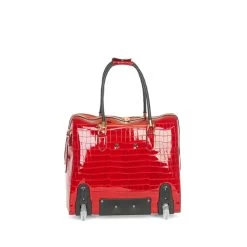Olivia Lauren Alice Business Trolley Croco Rood -Mode Tassen Winkel image 1857