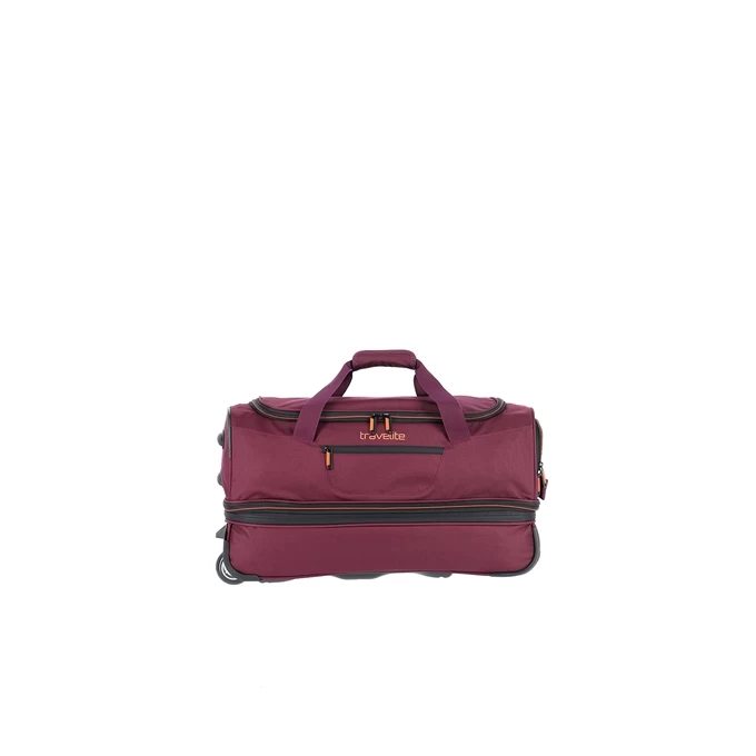 Travelite Basics Wheeled Duffle 55 Expandable Dark Red 3 Travelite Basics Wheeled Duffle 55 Expandable Dark Red - Image 3