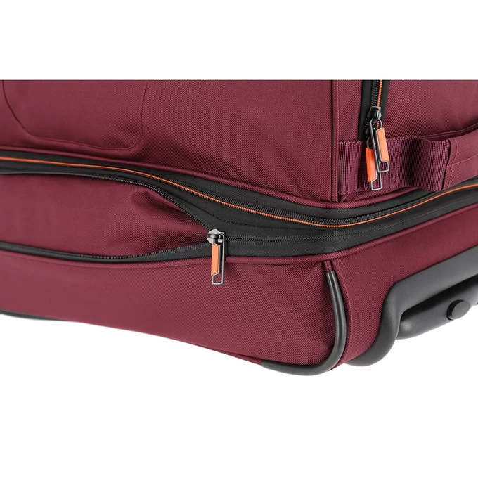 Travelite Basics Wheeled Duffle 55 Expandable Dark Red 6 Travelite Basics Wheeled Duffle 55 Expandable Dark Red - Image 6