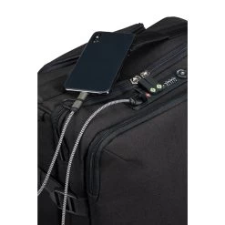 Samsonite Securipak Duffle/Wheels 55 Black Steel -Mode Tassen Winkel image 1888