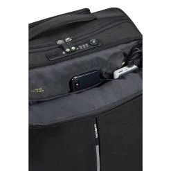 Samsonite Securipak Duffle/Wheels 55 Black Steel -Mode Tassen Winkel image 1889
