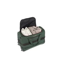 Travelite Basics Wheeled Duffle 55 Expandable Dark Green -Mode Tassen Winkel image 1930