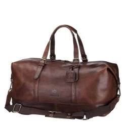 Leonhard Heyden Roma Travel Bag Dark Brown -Mode Tassen Winkel image 2878