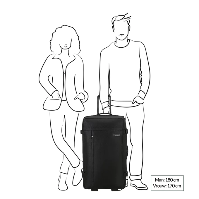 Samsonite Roader Duffle/Wheels 79 Deep Black 2 Samsonite Roader Duffle/Wheels 79 Deep Black - Image 2