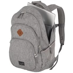 Travelite Basics Backpack Melange Light Grey -Mode Tassen Winkel image 3570