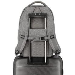 Travelite Basics Backpack Melange Light Grey -Mode Tassen Winkel image 3572