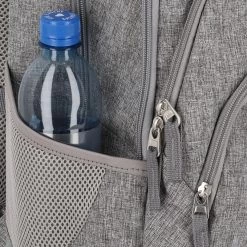 Travelite Basics Backpack Melange Light Grey -Mode Tassen Winkel image 3573