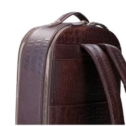 FMME. Claire 13.3 Backpack Croco Brown -Mode Tassen Winkel image 3694