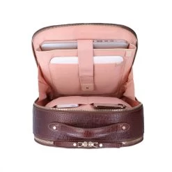 FMME. Claire 13.3 Backpack Croco Brown -Mode Tassen Winkel image 3696