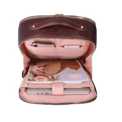 FMME. Claire 13.3 Backpack Croco Brown -Mode Tassen Winkel image 3697