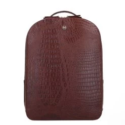 FMME. Claire 13.3 Backpack Croco Brown -Mode Tassen Winkel image 3698