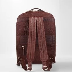 FMME. Claire 13.3 Backpack Croco Brown -Mode Tassen Winkel image 3700