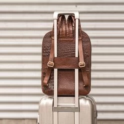 FMME. Claire 13.3 Backpack Croco Brown -Mode Tassen Winkel image 3703