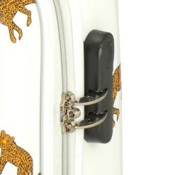 Princess Traveller Trendy Animal Leopard Cabin Trolley S White -Mode Tassen Winkel image 383