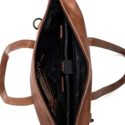 Plevier Pure Caithness Laptop Damestas 15.6" Cognac -Mode Tassen Winkel image 3960
