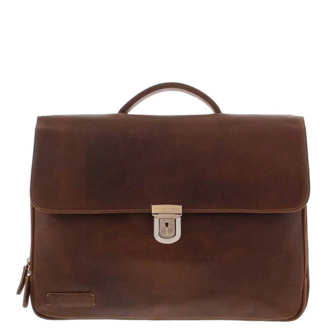 Plevier Vintage Oxford Laptoptas 3 Vaks 15.6" Donkerbruin 1 Plevier Vintage Oxford Laptoptas 3 Vaks 15.6" Donkerbruin