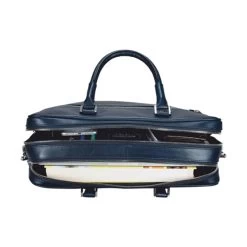 Leonhard Heyden Montreal Zipped Briefcase 2 Compartments Black -Mode Tassen Winkel image 3979