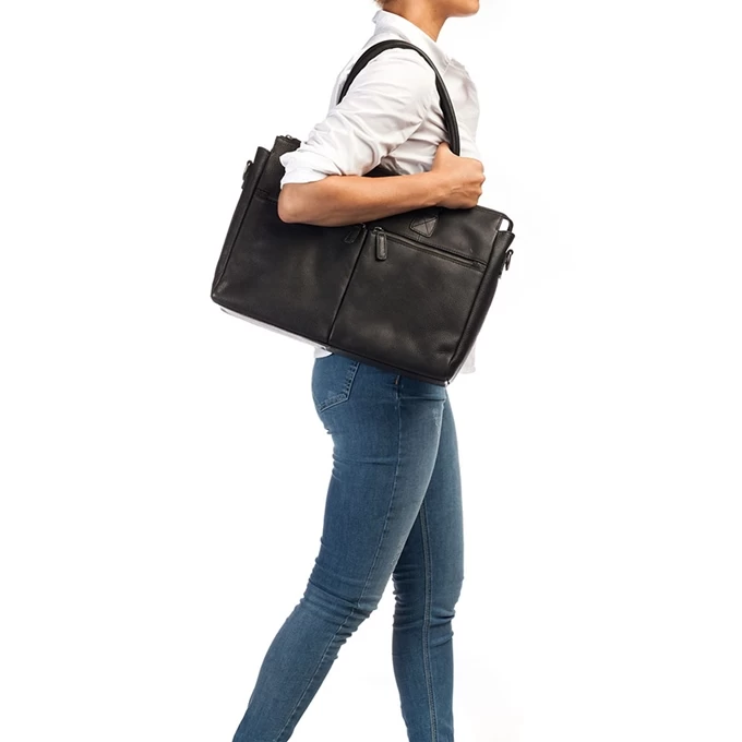 Burkely Antique Avery Laptopbag 15.6" Black 2 Burkely Antique Avery Laptopbag 15.6" Black - Image 2