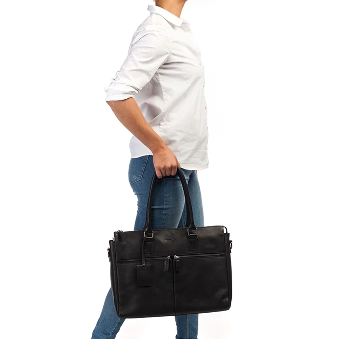 Burkely Antique Avery Laptopbag 15.6" Black 3 Burkely Antique Avery Laptopbag 15.6" Black - Image 3