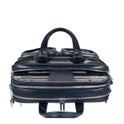 Piquadro Blue Square Expandable Computer Case With IPad/iPad Air Holder Night Blue -Mode Tassen Winkel image 4111