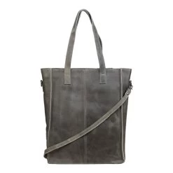 DSTRCT Raider Road Shopper Laptoptas 15,6" Leer Grijs -Mode Tassen Winkel image 4273