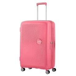 American Tourister Soundbox Spinner 77 Expandable Sun Kissed Coral -Mode Tassen Winkel image 431