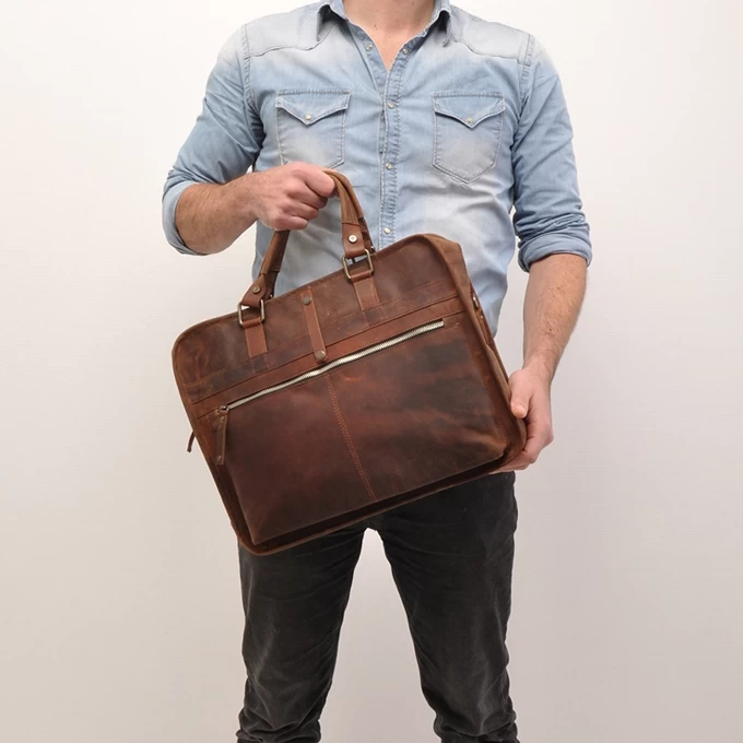 Berba Barbarossa Laptoptas 15" Coffee 2 Berba Barbarossa Laptoptas 15" Coffee - Image 2