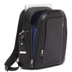 Tumi Arrivé Larson Backpack Black Leather -Mode Tassen Winkel image 4648