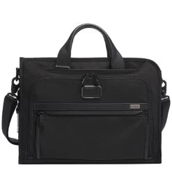 Tumi Alpha Slim Deluxe Portfolio Black
