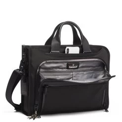 Tumi Alpha Slim Deluxe Portfolio Black -Mode Tassen Winkel image 4732