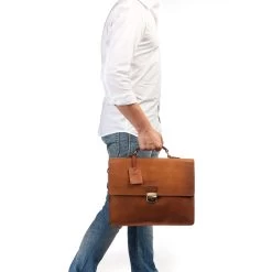 Burkely Vintage Dean Briefcase Cognac 14 Burkely Vintage Dean Briefcase Cognac -Mode Tassen Winkel image 4744