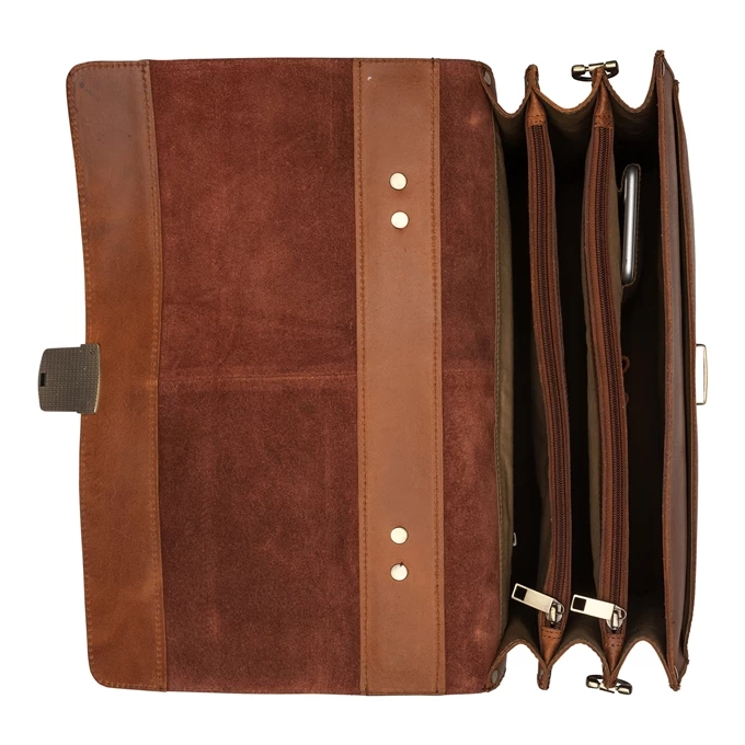 Burkely Vintage Dean Briefcase Cognac 6 Burkely Vintage Dean Briefcase Cognac - Image 6