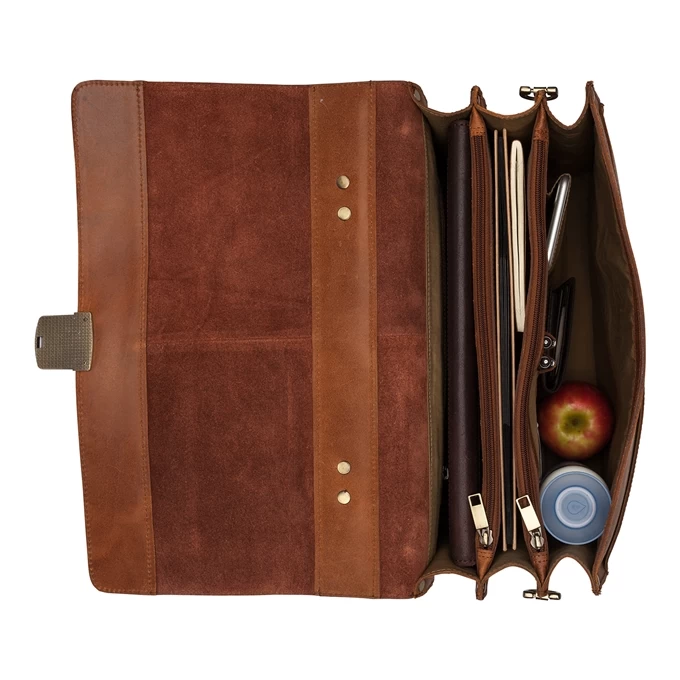 Burkely Vintage Dean Briefcase Cognac 7 Burkely Vintage Dean Briefcase Cognac - Image 7