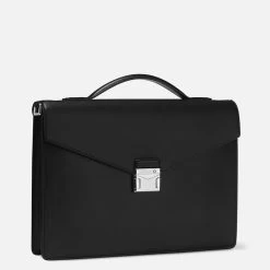 Montblanc Meisterstück 4810 Small Briefcase Black 7 Montblanc Meisterstück 4810 Small Briefcase Black -Mode Tassen Winkel image 4764