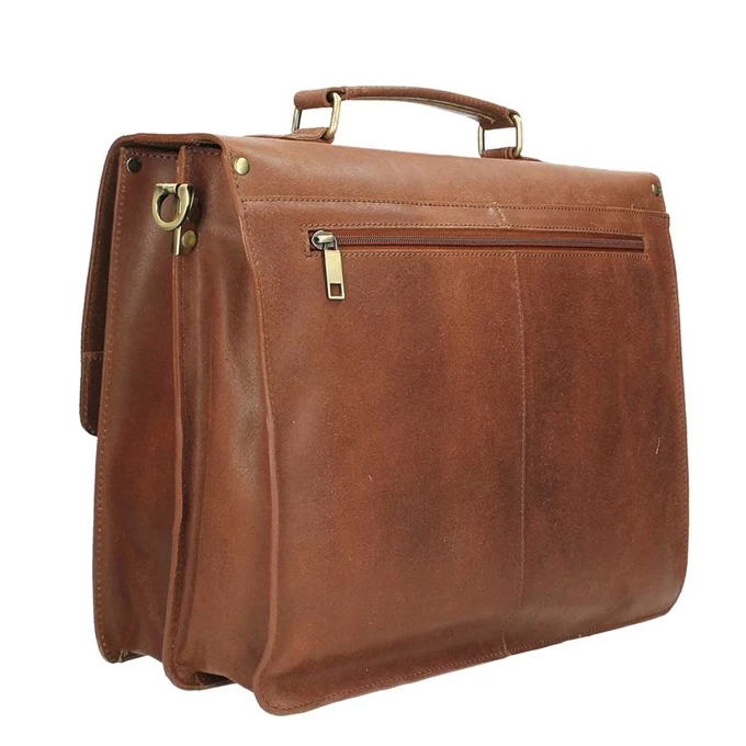 Burkely Scott Vintage Briefcase 2 Compartment Cognac 10 Burkely Scott Vintage Briefcase 2 Compartment Cognac - Image 10