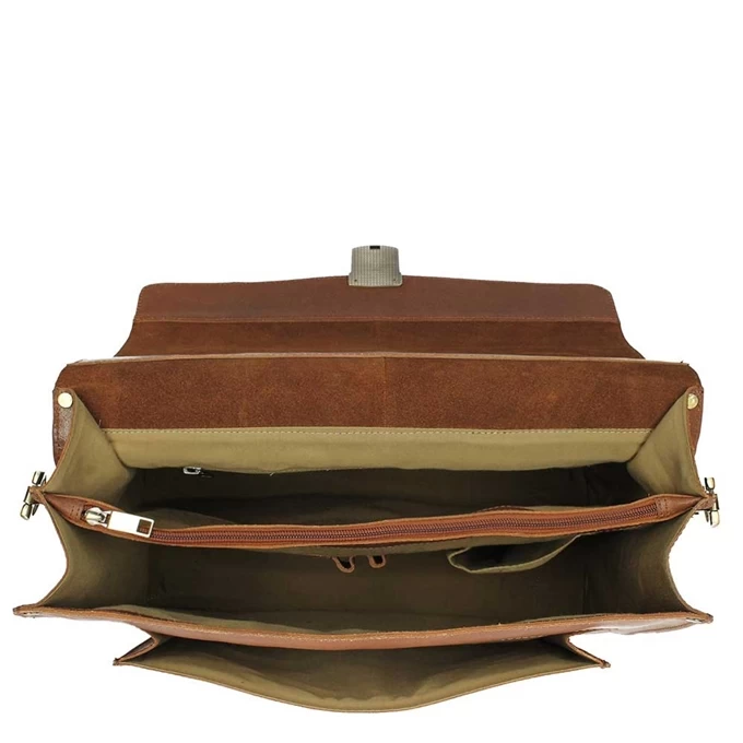 Burkely Scott Vintage Briefcase 2 Compartment Cognac 11 Burkely Scott Vintage Briefcase 2 Compartment Cognac - Image 11
