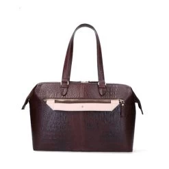 FMME. Christy 15.6 Croco Brown -Mode Tassen Winkel image 4859